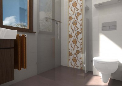 Aranżacja łazienki z prysznicem - Mobiliani Design.