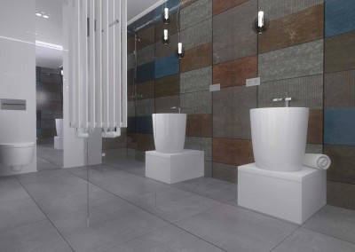 łazienka z toaletą - projektowanie wnętrz w Bydgoszczy, Mobiliani Design.