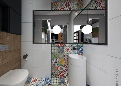 Designerska łazienka dla domu w Bydgoszczy